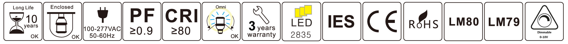 Zertifikate LED Retrofit Leuchtmittel CLF iS & WL